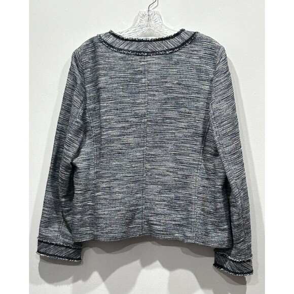 j. Jill Midnight Boucle Tweed Jacket, Large - Picture 7 of 13